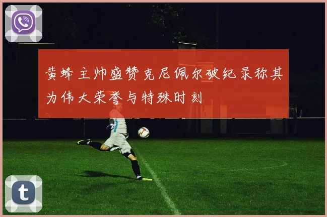 黄蜂主帅盛赞克尼佩尔破纪录称其为伟大荣誉与特殊时刻